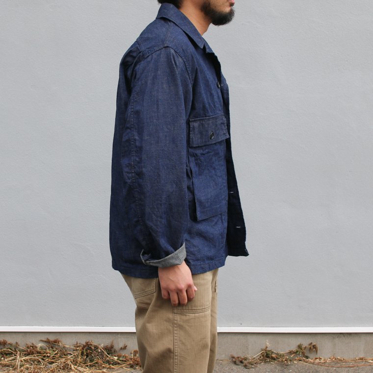 コロナ CORONA CS022 ネイビーユーティリティジャケットシャツ NAVY UTILITY JAC SHIRT / 8.5oz INDIGO  DENIM