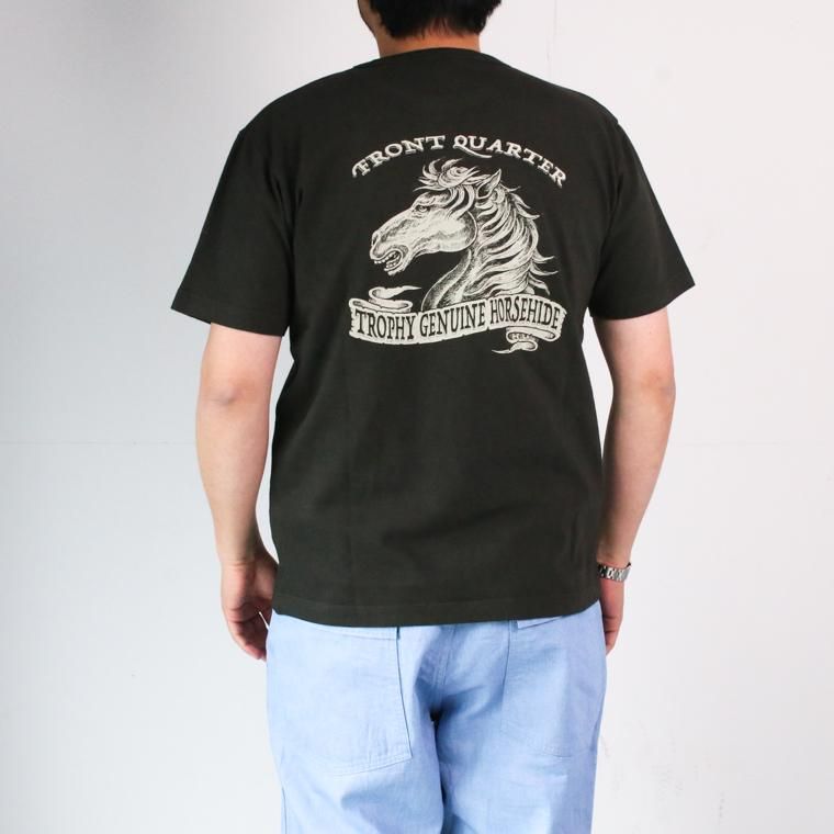 トロフィークロージング TROPHY CLOTHING HORSEHIDE LOGO OD TEE