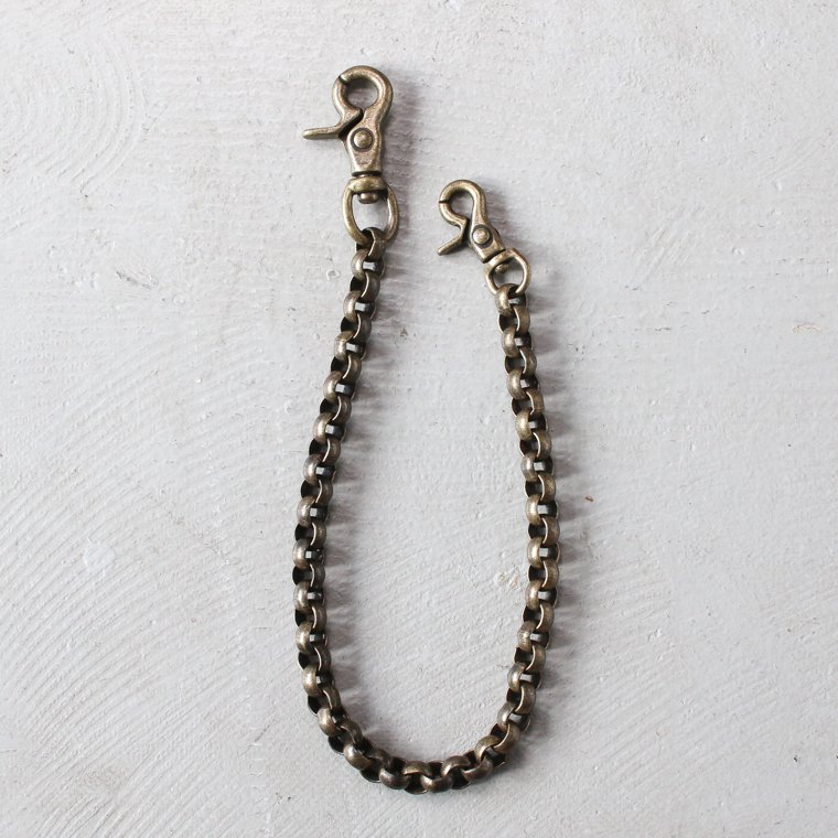 BACKDROP LEATHERS バックドロップレザー WALLET CHAIN BRASS