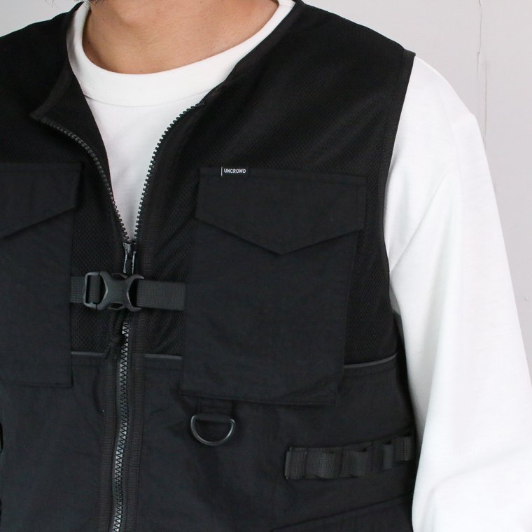 アンクラウド UNCROWD 2302 メッシュベスト MESH VEST ブラック