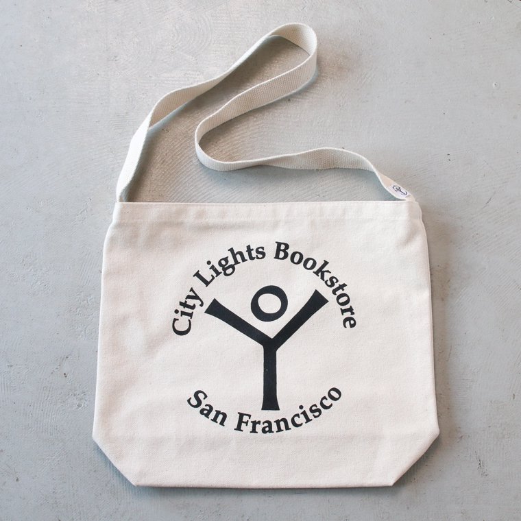 City Lights Bookstore] Logo Tote Bag (Natural) - シティ