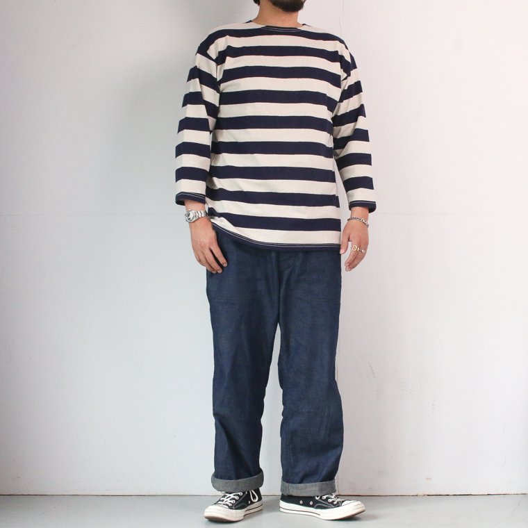 ウエアハウス WAREHOUSE Lot4051 7分袖2インチボーダーＴシャツ 3/4 Sleeve 2Inch Border Tee