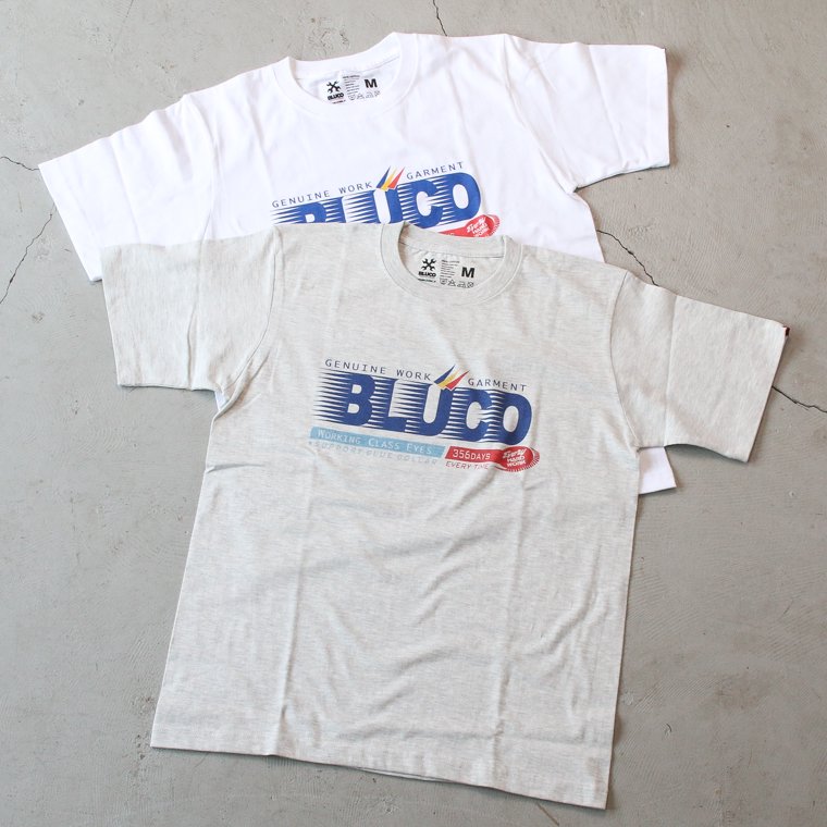 BLUCO WORK GARMENT ブルコ 1202-3A09 PRINT TEE プリントT 