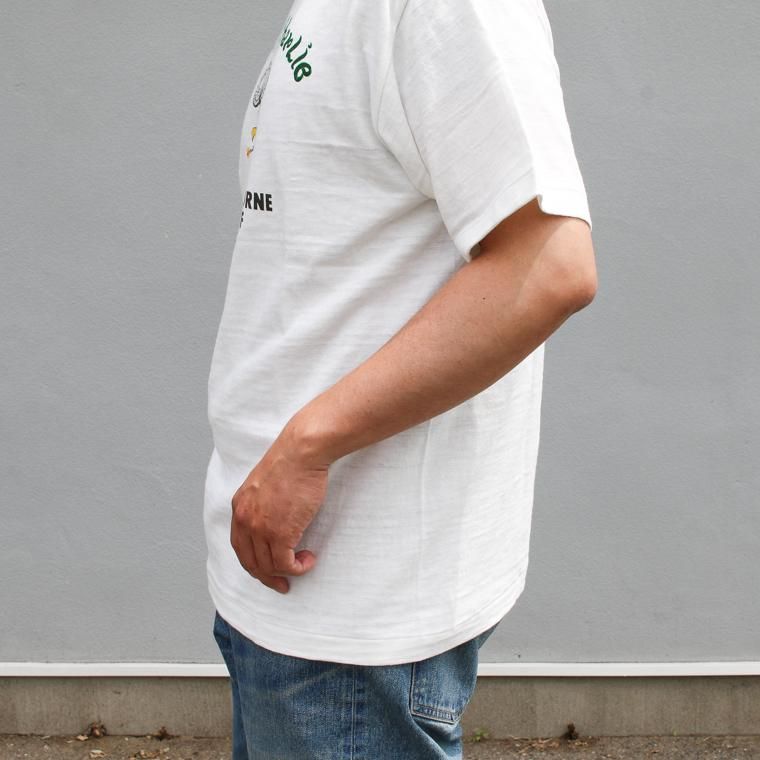 未使用 Lサイズ 白 WAREHOUSE ウエアハウス 4601 S&S ウエアハウス WAREHOUSE Lot 4601 プリントT CHOPPIN-CHARLIE