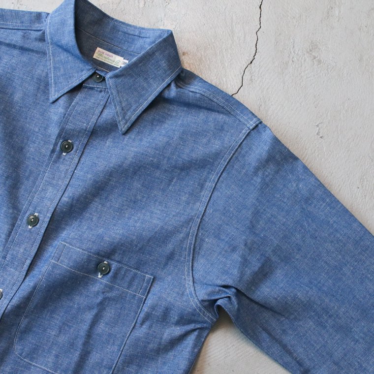 ウエアハウス WAREHOUSE Lot 3044 シャンブレーシャツ USN CHAMBRAY SHIRTS