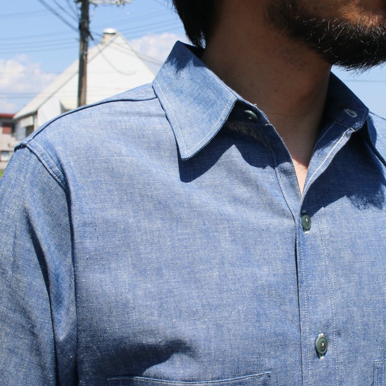 ウエアハウス WAREHOUSE Lot 3044 シャンブレーシャツ USN CHAMBRAY SHIRTS