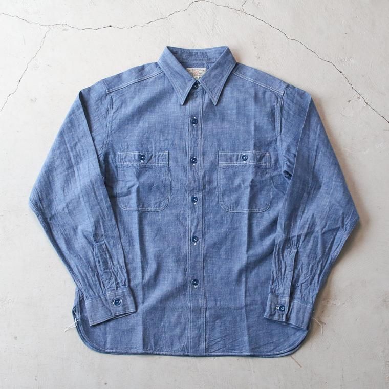 バズリクソンズ BUZZ RICKSON'S 東洋エンタープライズ BR25995 ブルーシャンブレーワークシャツ BLUE CHAMBRAY  WORK SHIRTS