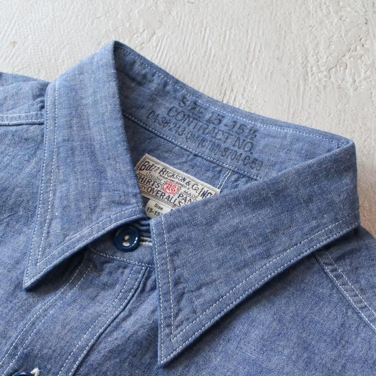 バズリクソンズ BUZZ RICKSON'S 東洋エンタープライズ BR25995 ブルーシャンブレーワークシャツ BLUE CHAMBRAY  WORK SHIRTS