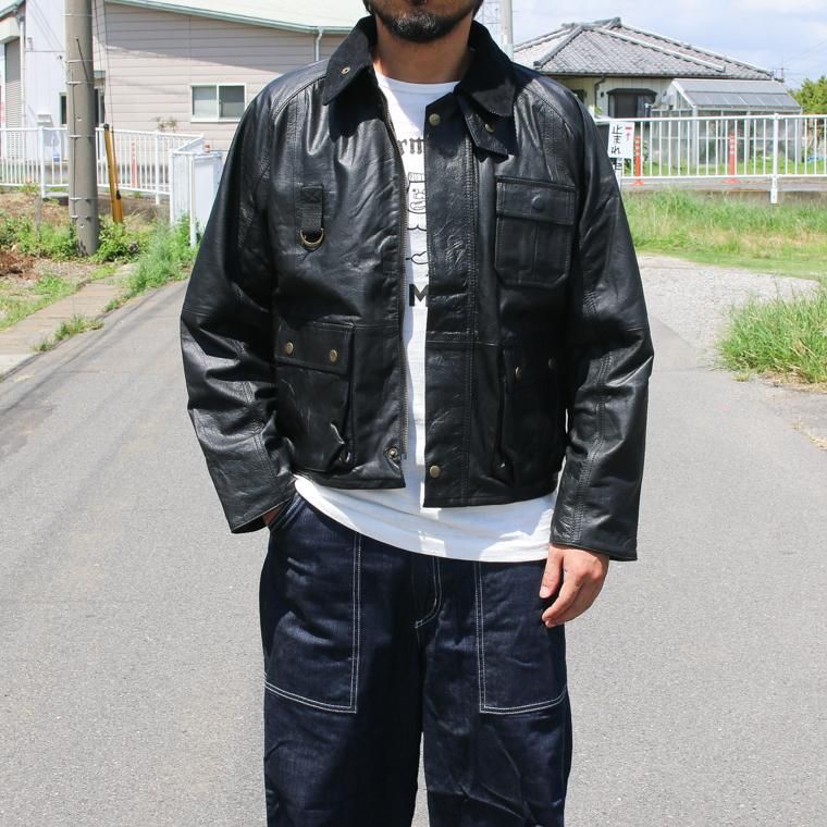 ユーズド YOUSED リメイクレザーフィッシングジャケット REMAKE LEATHER FISHING JACKET