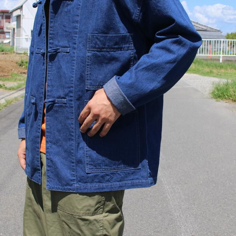 エフオービーファクトリー FOB factory F2435 デニムカンフージャケット DENIM KUNG-FU JACKET インディゴ