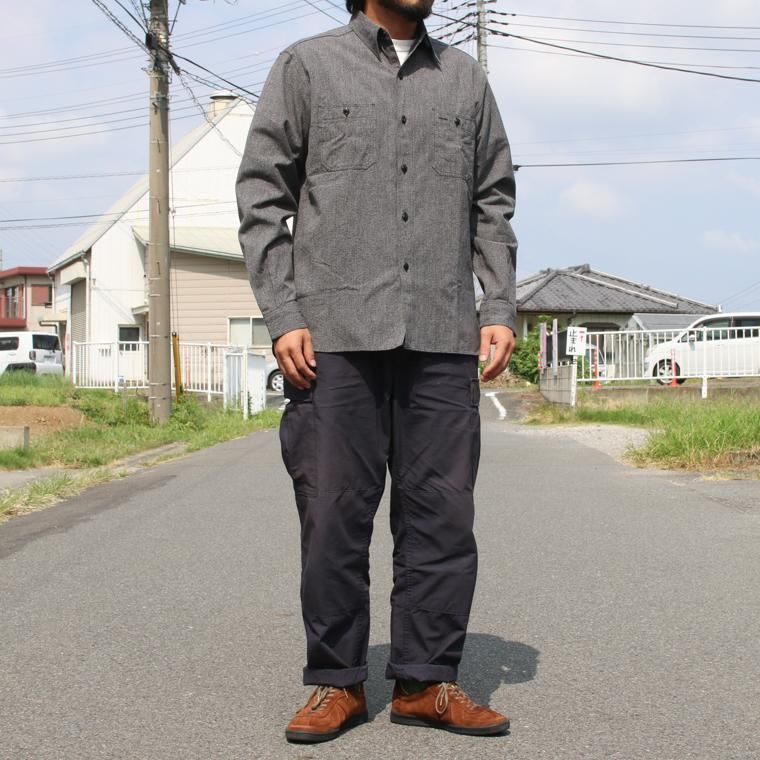 バズリクソンズ BUZZ RICKSON'S 東洋エンタープライズ BR26082 コバートワークシャツ COTTON COVERT WORK  SHIRTS ブラック