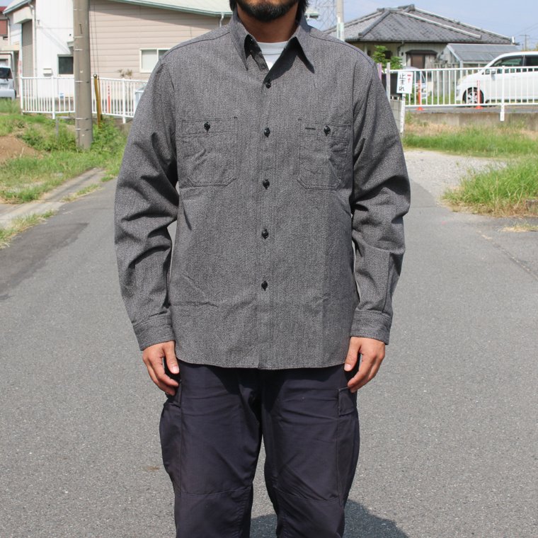 バズリクソンズ BUZZ RICKSON'S 東洋エンタープライズ BR26082 コバートワークシャツ COTTON COVERT WORK  SHIRTS ブラック