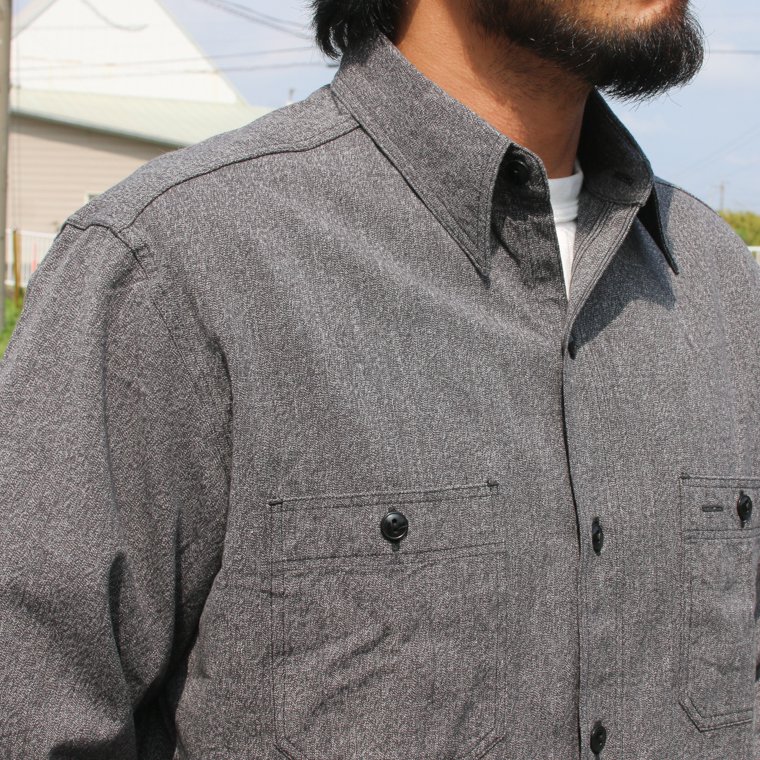 バズリクソンズ BUZZ RICKSON'S 東洋エンタープライズ BR26082 コバートワークシャツ COTTON COVERT WORK  SHIRTS ブラック