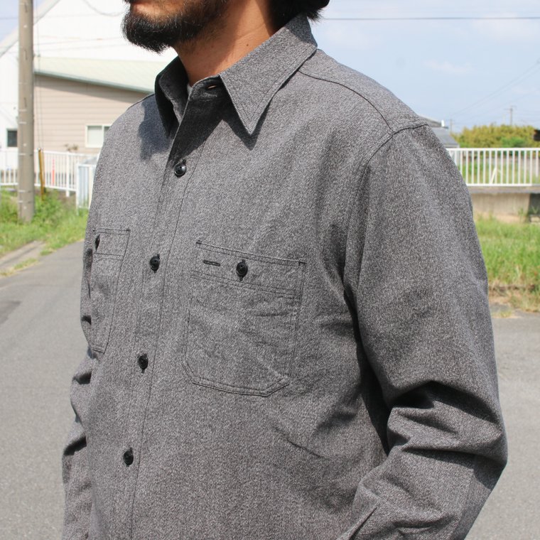 バズリクソンズ BUZZ RICKSON'S 東洋エンタープライズ BR26082 コバートワークシャツ COTTON COVERT WORK  SHIRTS ブラック