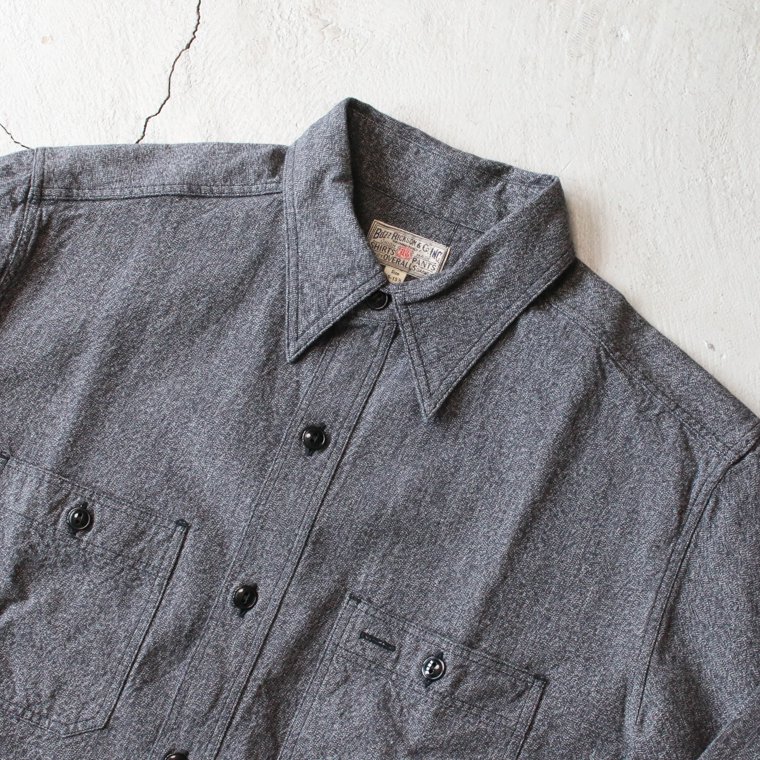 バズリクソンズ BUZZ RICKSON'S 東洋エンタープライズ BR26082 コバートワークシャツ COTTON COVERT WORK  SHIRTS ブラック