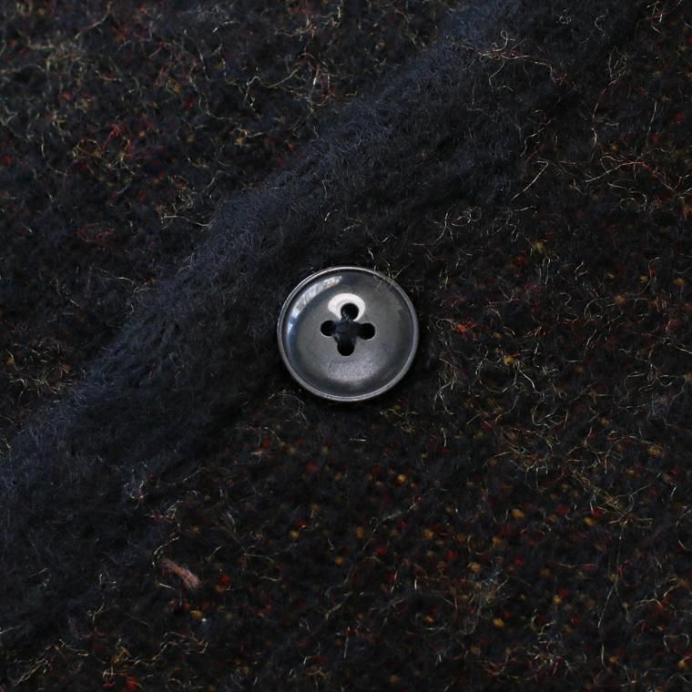 TOWN CRAFT タウンクラフトシャギーカラー カーディガンブラックサイズM 全国通販】TOWN CRAFT “SHAGGY COLOR KNIT CARDIGAN(モヘア