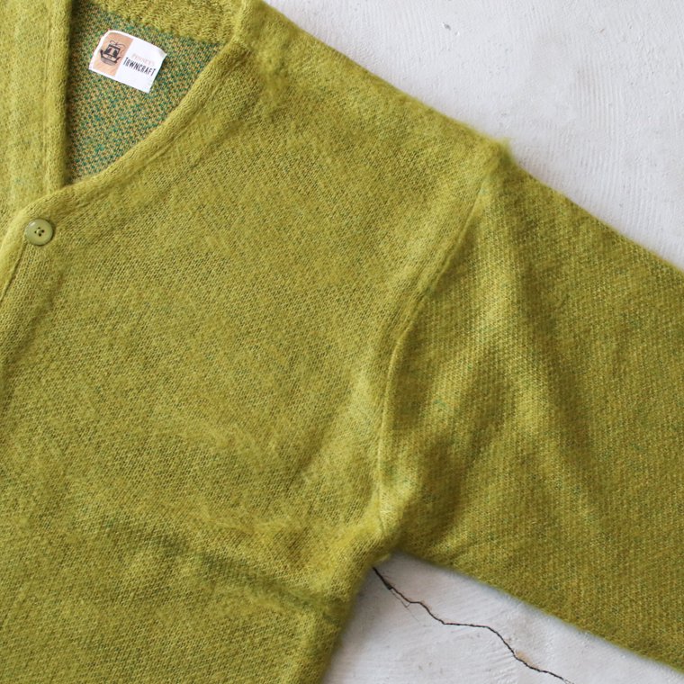 タウンクラフト TOWNCRAFT シャギーカラーカーディガン SHAGGY COLOR CARDIGAN グリーン