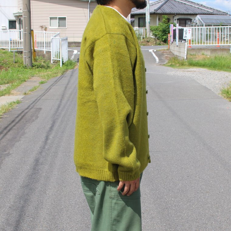 タウンクラフト TOWNCRAFT シャギーカラーカーディガン SHAGGY COLOR CARDIGAN グリーン