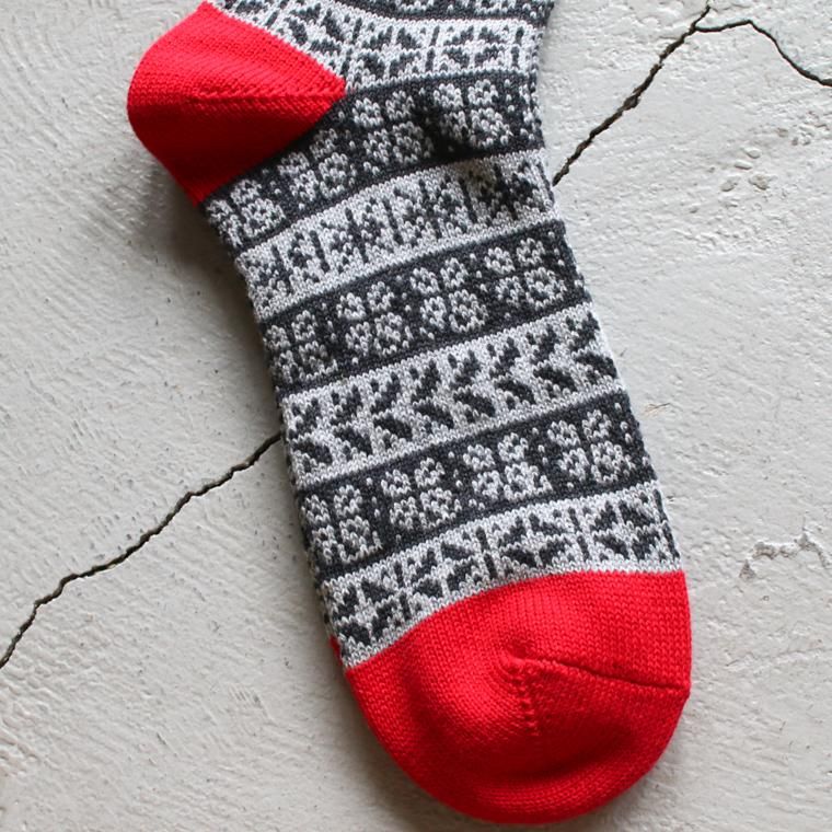 デカ decka ジャガードソックス Jacquard Socks Clover