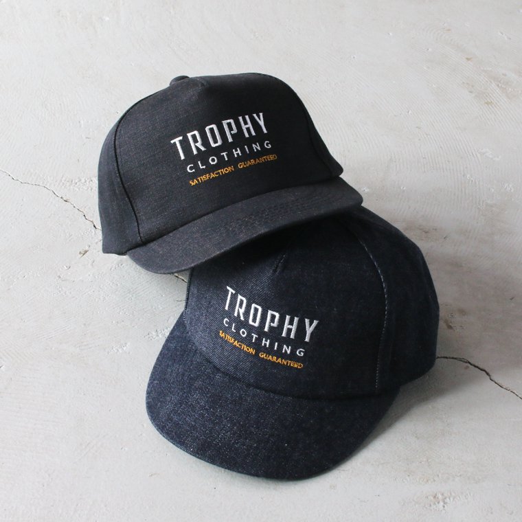 トロフィークロージング TROPHY CLOTHING ハーベストロゴデニムトラッカーキャップ Harvest Logo Denim Tracker  Cap