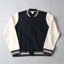 <img class='new_mark_img1' src='https://img.shop-pro.jp/img/new/icons14.gif' style='border:none;display:inline;margin:0px;padding:0px;width:auto;' />MADE メイド LETTERMAN JACKET レターマンジャケット ブラック