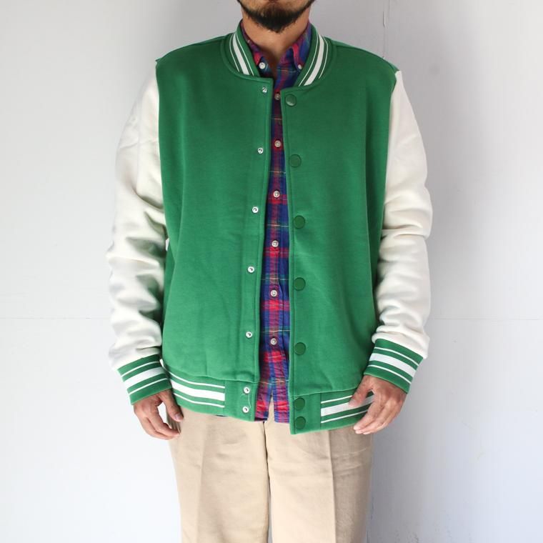 MADE メイド LETTERMAN JACKET レターマンジャケット グリーン