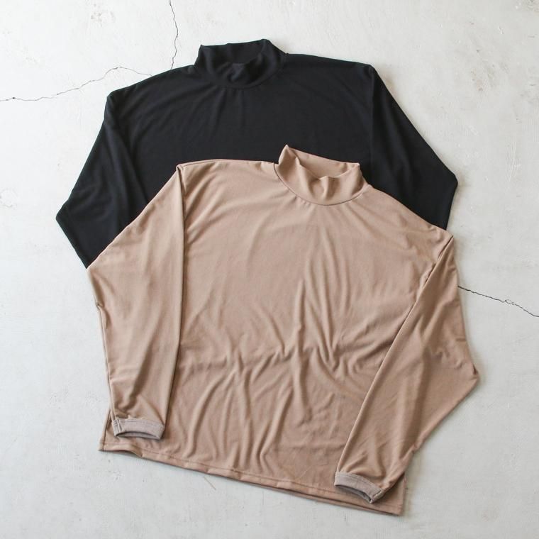 メイプル melple プレミアスエードスタンドネックロングスリーブTシャツ Premiere Suede Standneck L/S