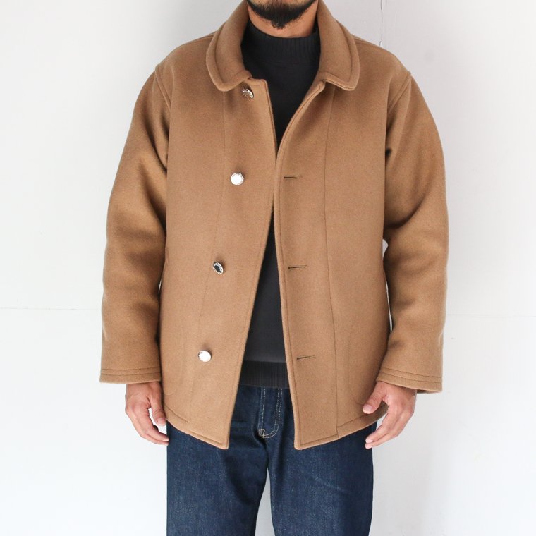 ワーカーズ WORKERS K&T H プリズナーコート Prisoner Coat, Camel Melton