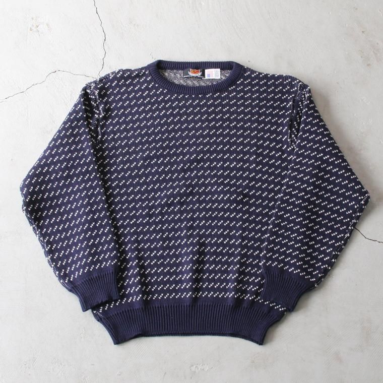 Brimwick USA ブリムウィック Birds eye Crew Sweater コットンニット ...