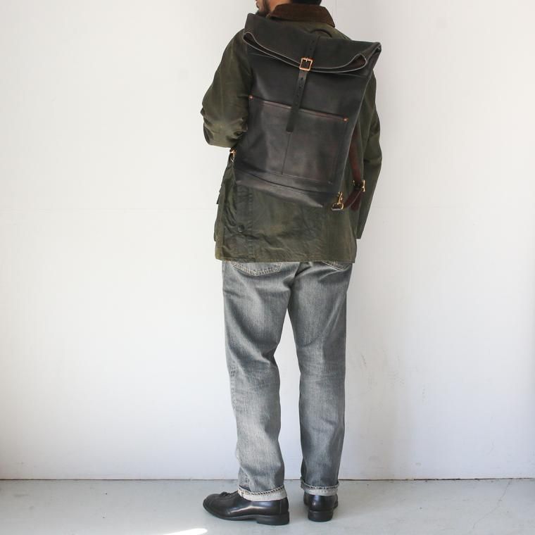 バスコ ヴァスコ VASCO VS-205L レザーロールトップリュックサック LEATHER ROLL TOP RUCKSACK ブラック