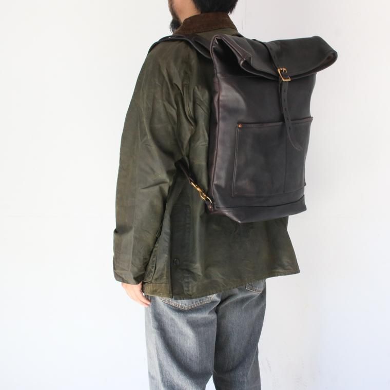 バスコ ヴァスコ VASCO VS-205L レザーロールトップリュックサック LEATHER ROLL TOP RUCKSACK ブラック