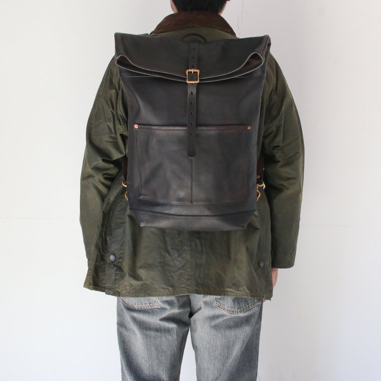 バスコ ヴァスコ VASCO VS-205L レザーロールトップリュックサック LEATHER ROLL TOP RUCKSACK ブラック