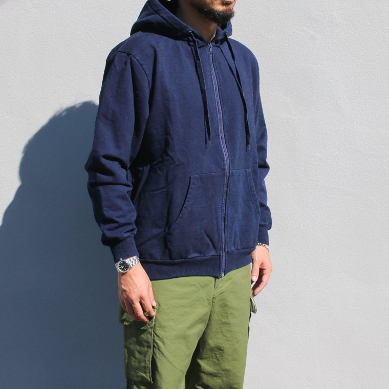 TYCA タイカ INDIGO HOODED SWEAT PARKA インディゴフーデッド