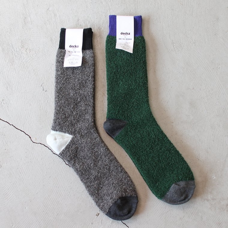 デカ decka アルパカブークレソックス Alpaca Boucle Socks