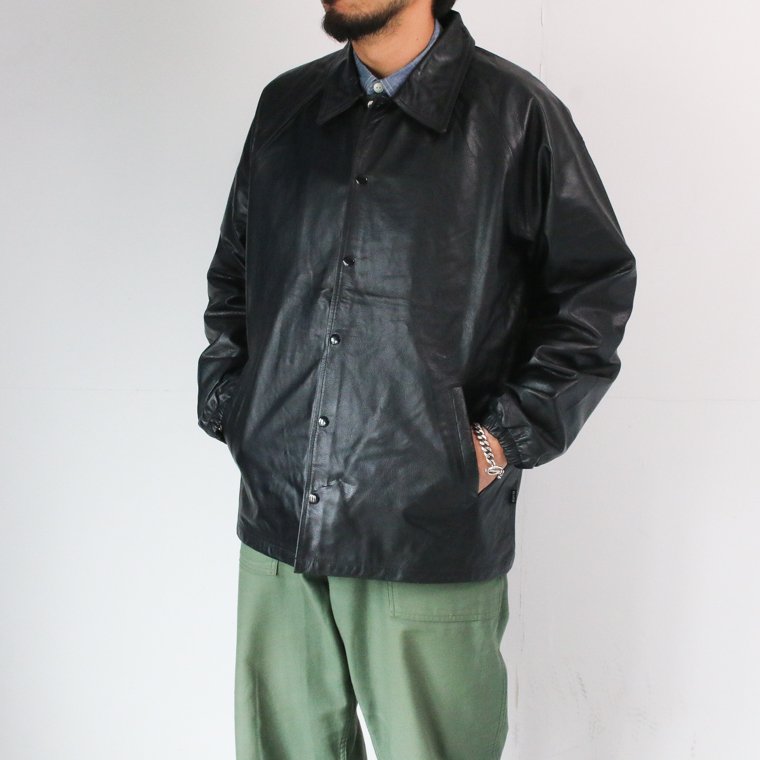 ブルコ BLUCO WORK GARMENT 1309 レザーコーチジャケット LEATHER ...