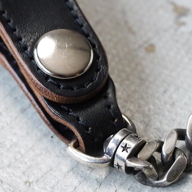 INCEPTION インセプション HORSE BUTT LETHER BRASS CHAIN SILVER