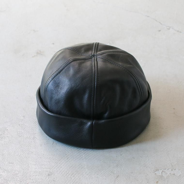 ニューヨークハット ラムレザー ブラック L USA ニューヨークハット
