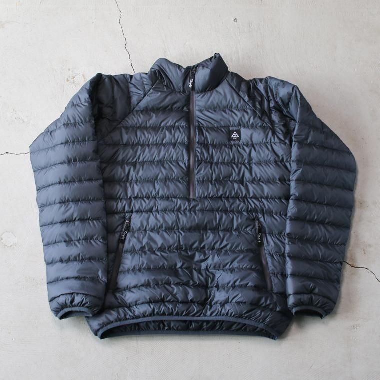 shelt ダウンプルオーバー Down Pullover チャコールグレー