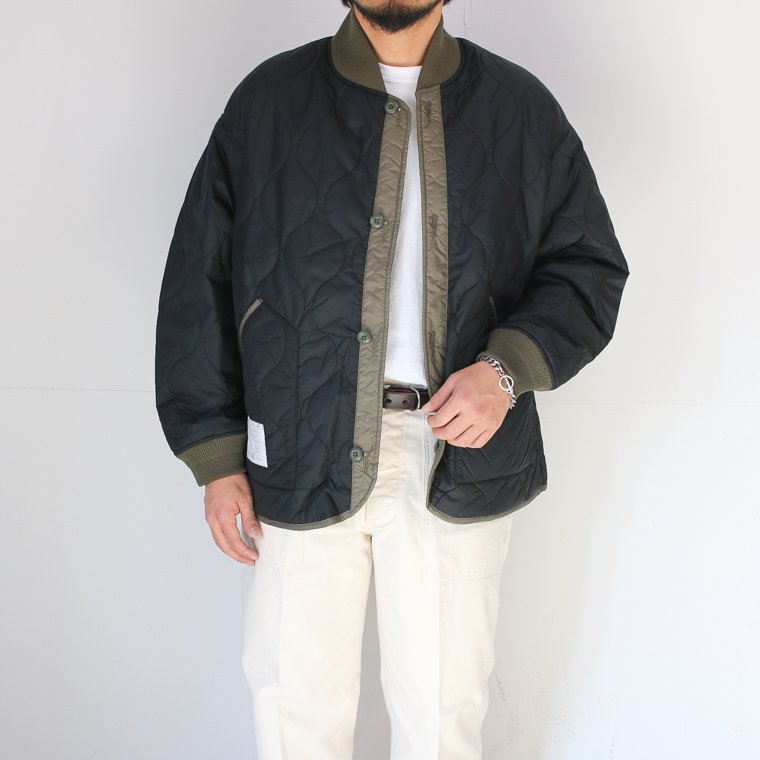 MIDA ミダ INNER QUILTED PADDING JACKET インナーキルテッドパディングジャケット ブラック