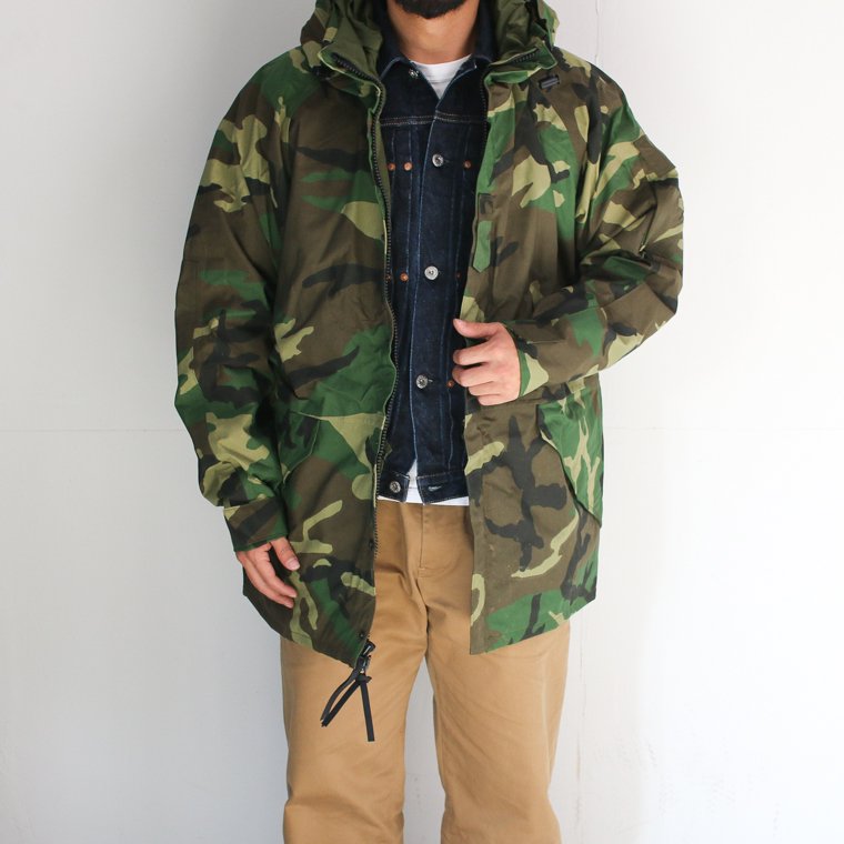 US ARMY アメリカ軍 ECWCS Gen1 PARKA, COLD WEATHER, CAMOUFLAGE ゴアテックスパーカー ウッドランド