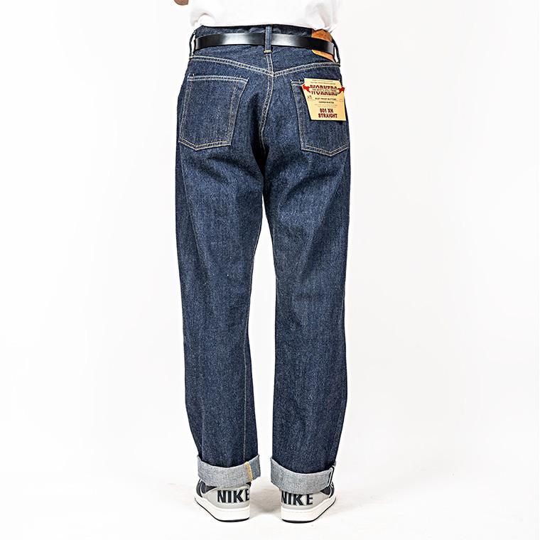 ワーカーズ WORKERS K&T H Lot 801XH, Straight Jeans 14.7 oz, Indigo Raw Denim, American  Cotton 100%