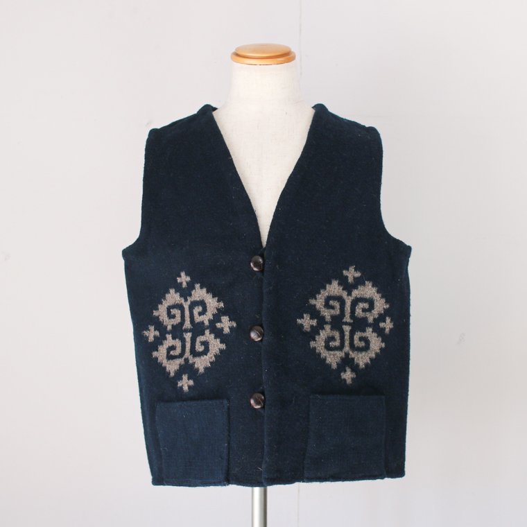 ジャーナルの服オアハカ ラグ ベスト OAXACA RUG VEST ベージュ - www