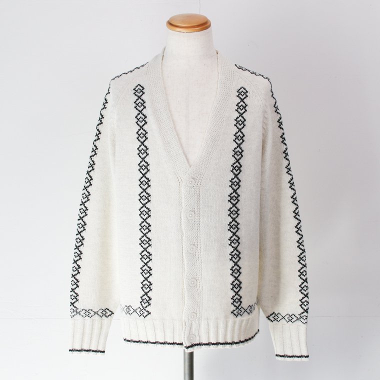 タウンクラフト TOWNCRAFT ジャガードカーディガン JACQUARD CARDIGAN