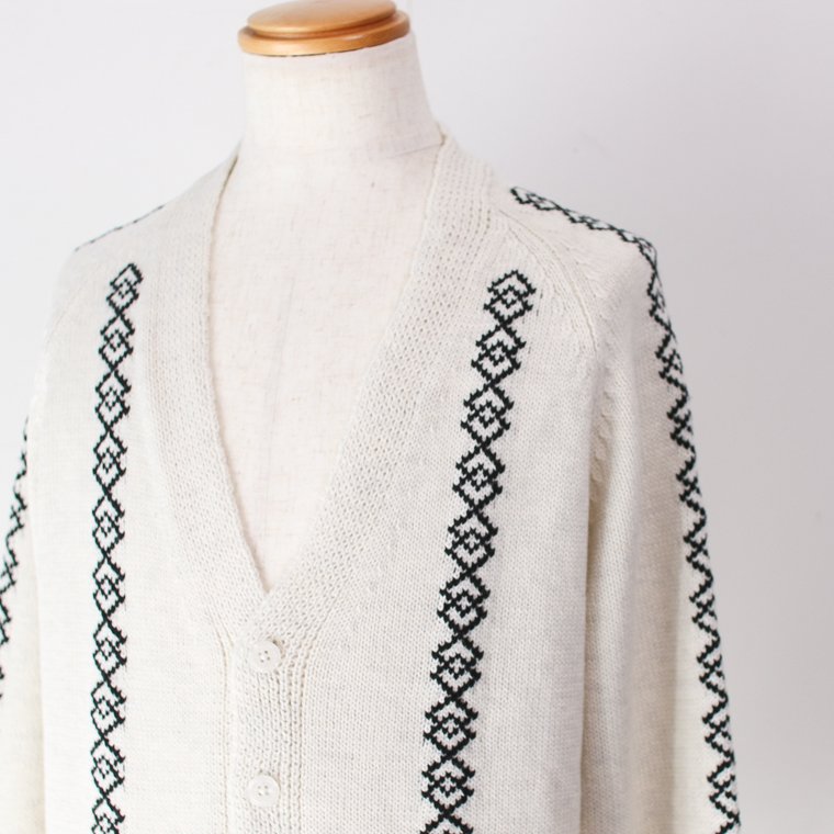 タウンクラフト TOWNCRAFT ジャガードカーディガン JACQUARD CARDIGAN