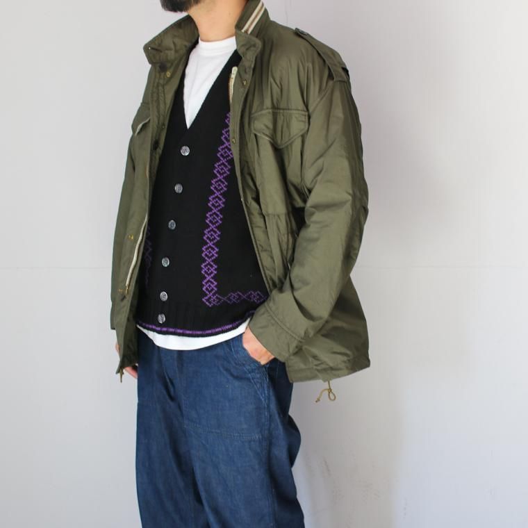 タウンクラフト TOWNCRAFT ジャガードカーディガン JACQUARD