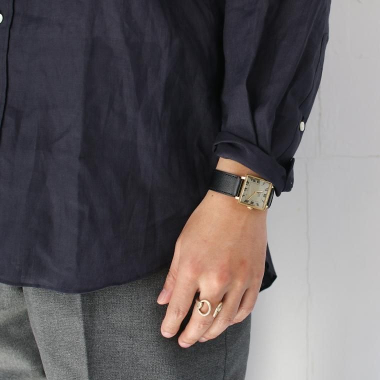 VAGUE WATCH CO. ヴァーグウォッチコー　革ベルト黒 ヴァーグウォッチ VAGUE WATCH Co. カレピース Carré Pièce