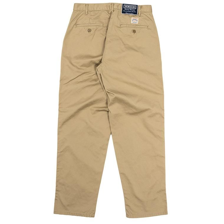 【関税込み】RECTO ベージュ Worker トラウザーズ WORKERS Officer Trousers Regular Fit COL/Greige | TRAVELLER