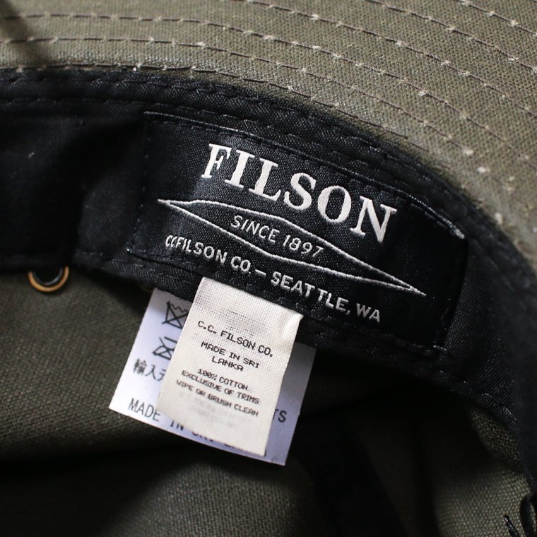 FILSON フィルソン TIN CLOTH BUSH HAT ティンクロスブッシュハット グリーン