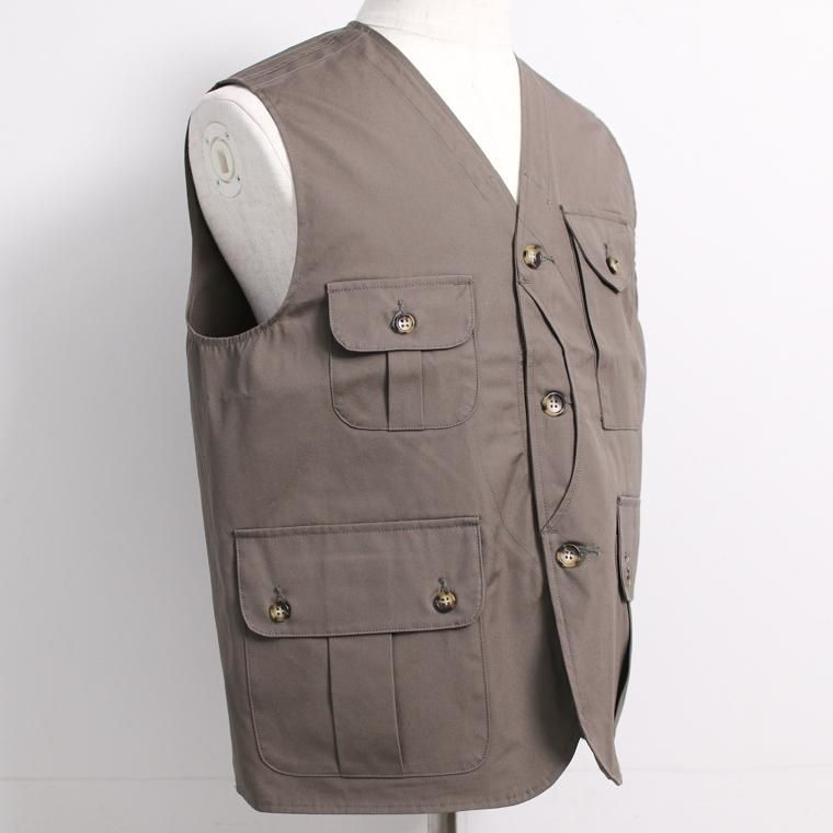 ワーカーズ WORKERS K&T H ベスト ベンタイル W&G Vest, Heavy Ventile, Wolf Grey