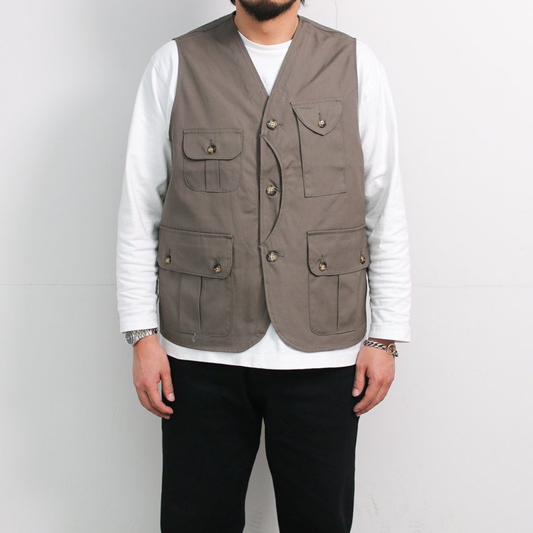 ワーカーズ WORKERS K&T H ベスト ベンタイル W&G Vest, Heavy Ventile, Wolf Grey